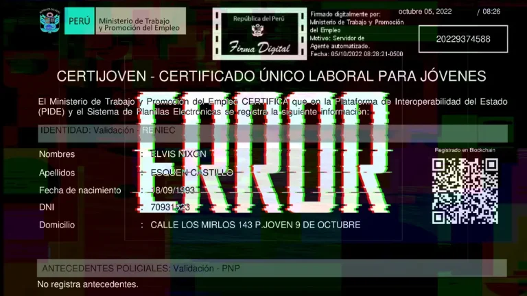 ¿Por qué Certijoven no funciona?