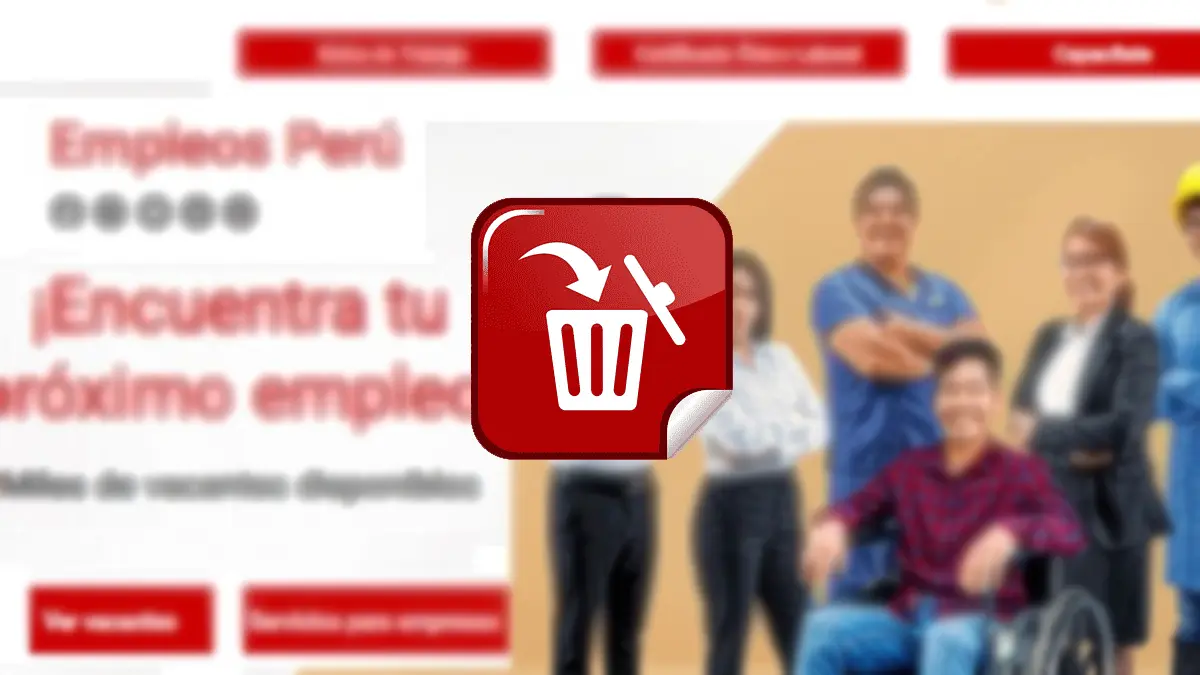 dar de baja cuenta portal empleos peru